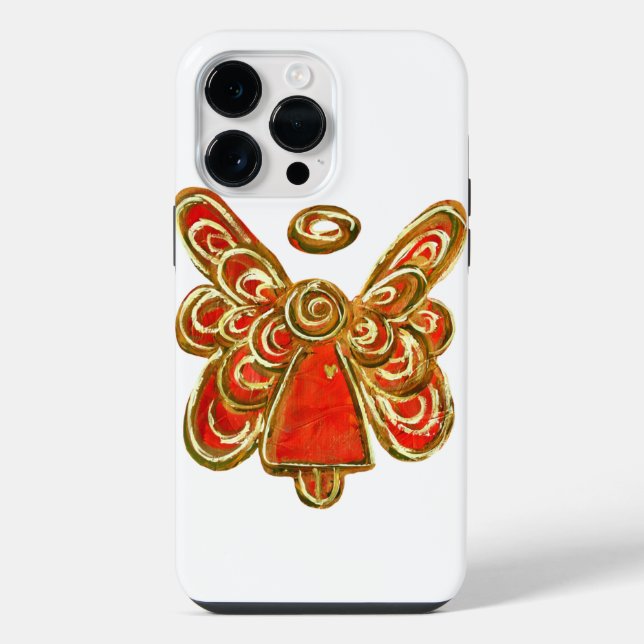 Roter Schutzengel Kunst Individuelle iPhone-Hülle iPhone Hülle (Rückseite)
