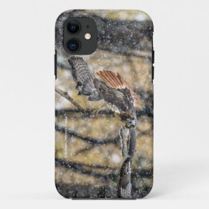 Roter Schwanz-Falke im Schnee iPhone Fall Case-Mate iPhone Hülle