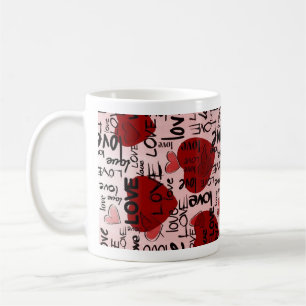 Roter & Schwarzer Becher Kaffeetasse