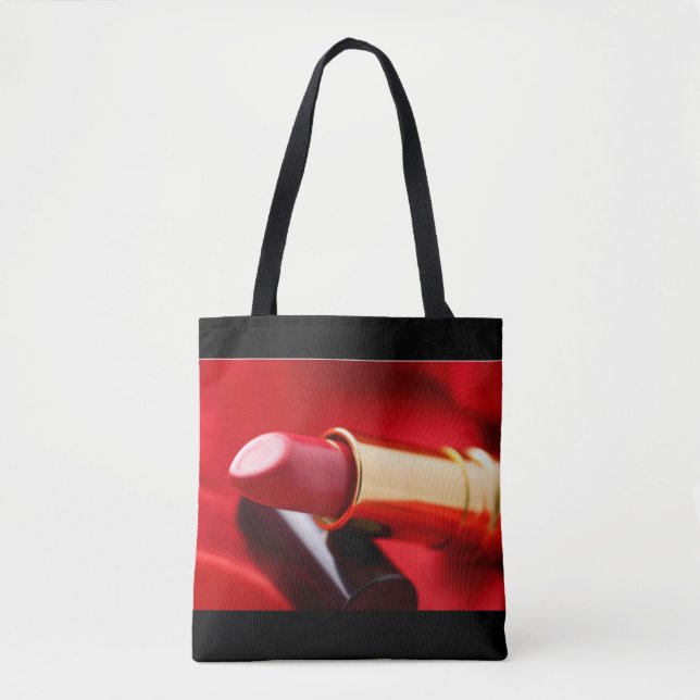 Roter schwarzer Goldlippenstift (Vorderseite)