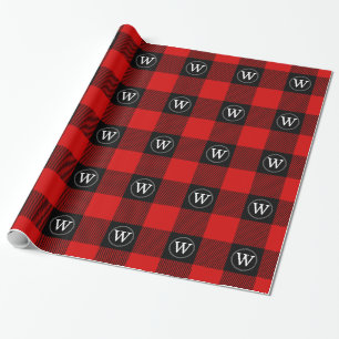 Roter schwarzer XXL-Buffalo-Karo-Lumberjack-IR-Mon Geschenkpapier
