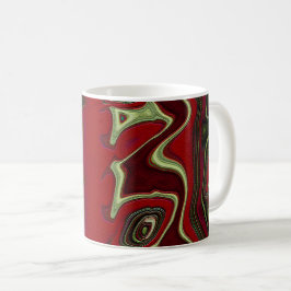 Roter Scramble Kaffeetasse