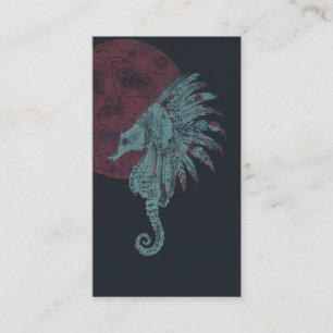 Roter Seepferd Visitenkarte