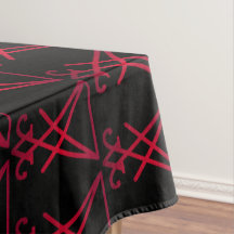 Roter Sigil von Luzifer Satanic Occult Altar