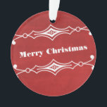 Roter Slanted Chalkboard Holiday Acrylic Ornament<br><div class="desc">Elegantes und stilvolles Slanted Chalkboard Holiday Acrylic Ornament in dunkelrot mit einem kunstvollen Deko-Rahmen und einem angesagten Chalkboard-Look. Dieses schicke Dekor ist perfekt, um Ihren Flair in den Urlaub zu versetzen! Einfach anpassen, einfach Ihren personalisierten Text in die vorhandenen Textfelder einfügen. Klicken Sie auf "Anpassen", um weitere Personalisierungsoptionen zu erhalten....</div>