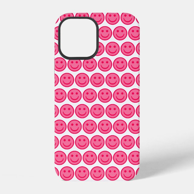 Roter Smiley iPhone Hülle (Rückseite)