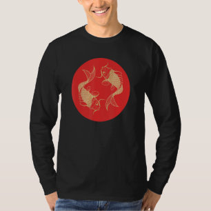Roter Sonnenfisch Chinesischer Karpfen Asiatischer T-Shirt