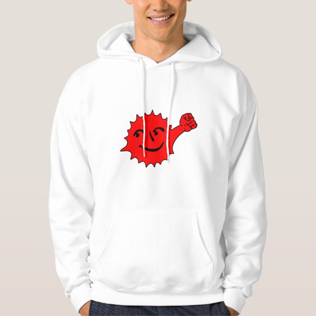 Roter Sonnensportmaskottchen Hoodie (Vorderseite)
