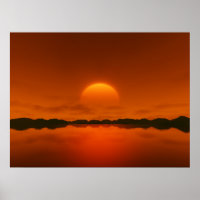 Roter Sonnenuntergang