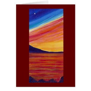 Roter Sonnenuntergangstrand