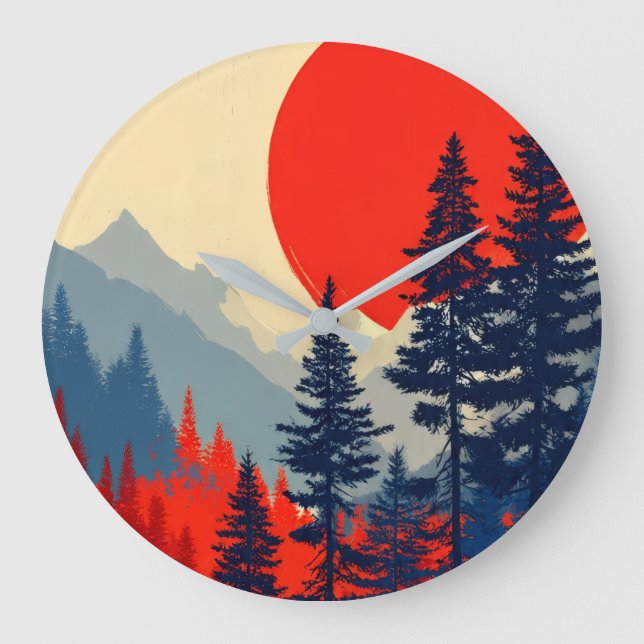 Roter Sonnenwald Uhr (Vorderseite)