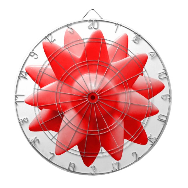 roter Spikarton Dartscheibe (vorne)