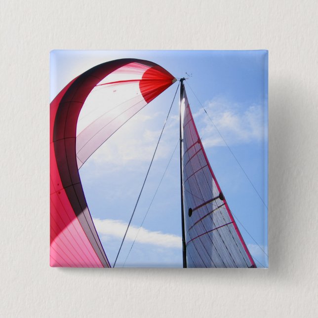 Roter Spinnaker mit Sun Button (Vorderseite)