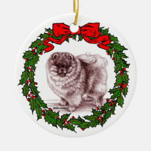 Roter Spitz Art von Glenda S. Harlan Keramik Ornament