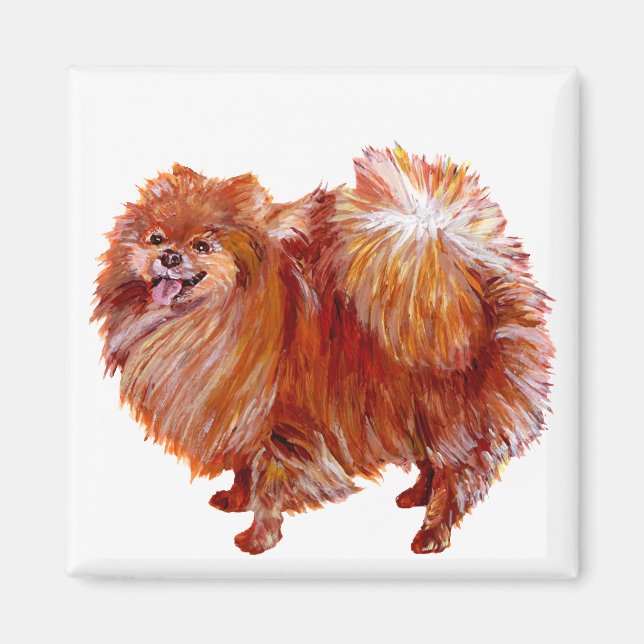 Roter Spitz Magnet (Vorne)