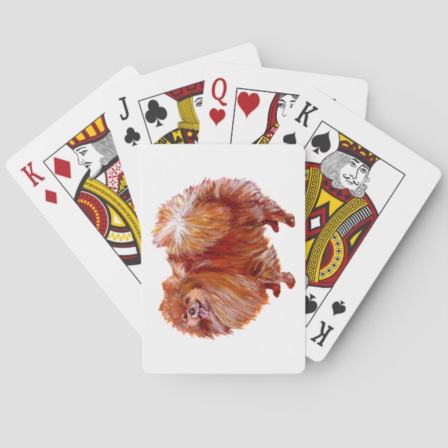 Roter Spitz Spielkarten (Rückseite)