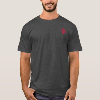 Roter Spitzen-Narzissen-Emblem | Blossom Basics T-Shirt