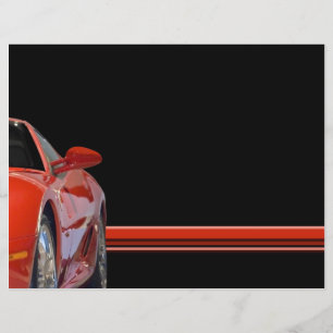 Roter Sportwagen Flyer