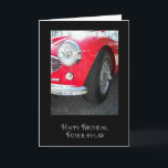 roter Sportwagen zum Geburtstag des Schwiegervater Karte<br><div class="desc">Shiny roter Sportwagen zum Geburtstag des Schwiegervaters.</div>