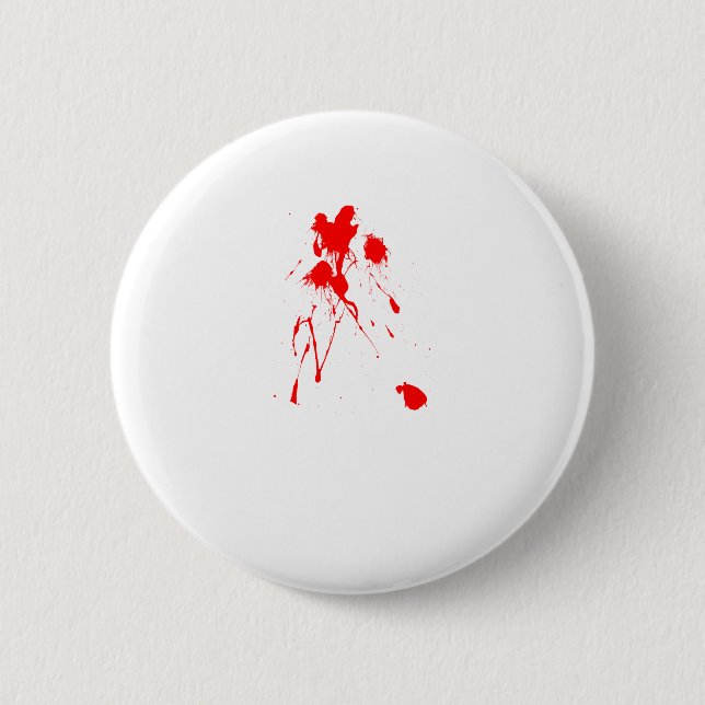 Roter Spritzer Button (Vorderseite)