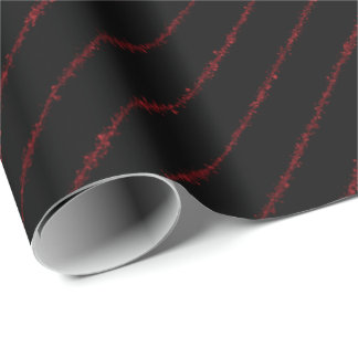 Roter Spritzer Pinstripes Geschenkpapier