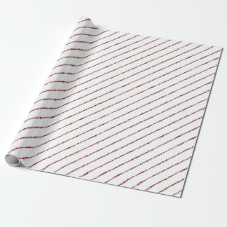Roter Spritzer Pinstripes Geschenkpapier