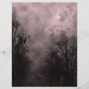 Roter Spuk Himmel mit Ravens