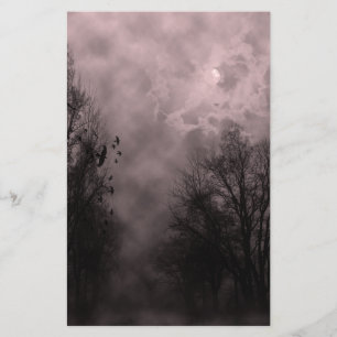 Roter Spuk Himmel mit Ravens Briefpapier