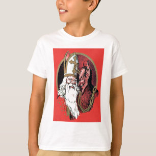 Roter St. Nikolaus Krampus T-Shirt