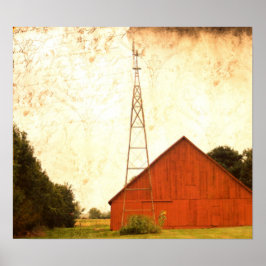 Roter Stall Art 2 Poster