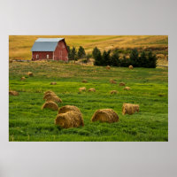 Roter Stall, Heu-Ballen, Albion, Palouse-Gebiet 2