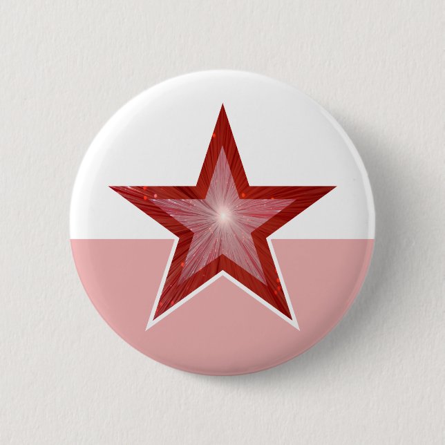 Roter Star-Button Button (Vorderseite)