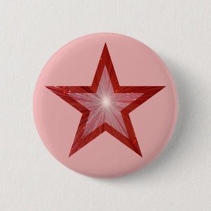 Roter Star-Button pink Button