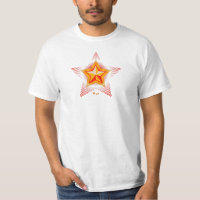 Roter Star des Kommunismus Weißer Wert T - Shirt d