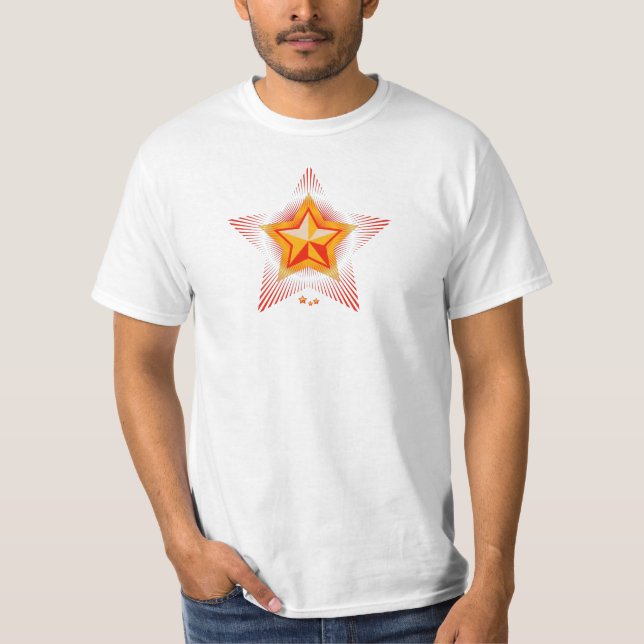 Roter Star des Kommunismus Weißer Wert T - Shirt d (Vorderseite)