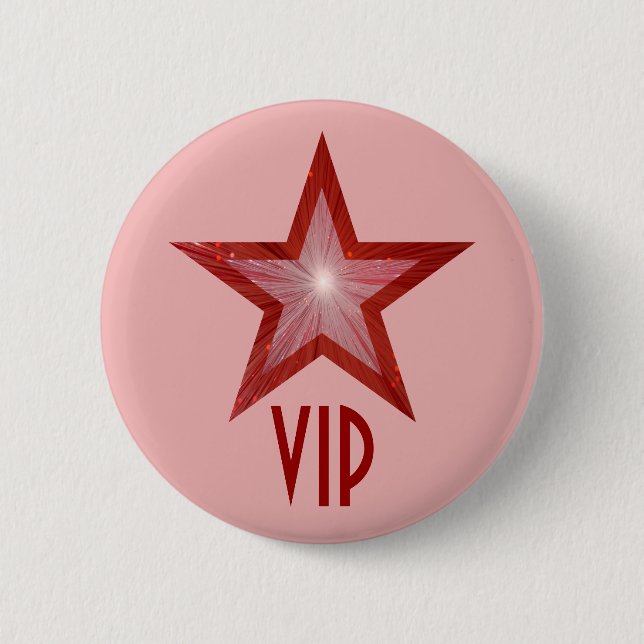 Roter Star-VIP-Button pink Button (Vorderseite)