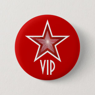 Roter Star-VIP-Button rot Button