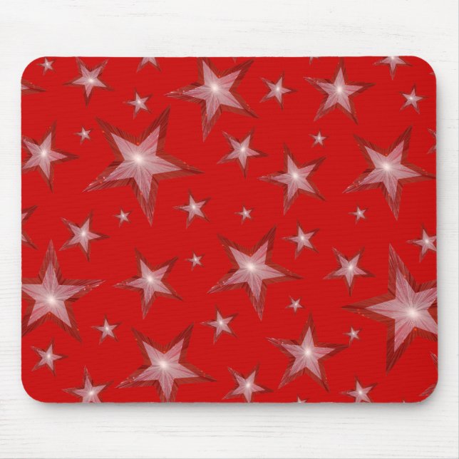 Roter Stars-Mousepad Mousepad (Vorne)