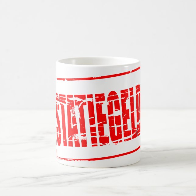 Roter Stempel Effekt Pfand Kaffeetasse (Mittel)