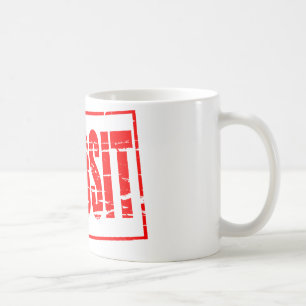 Roter Stempel Effekt Pfand Kaffeetasse