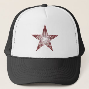 Roter Stern Baseball Truckerhut Truckerkappe