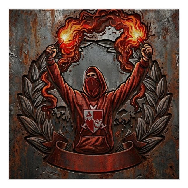 Roter Stern Belgrad Fan Art Poster (Vorderseite)