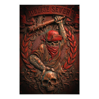 Roter Stern Belgrad Ultras Hooligan geprägtes Desi Fotodruck