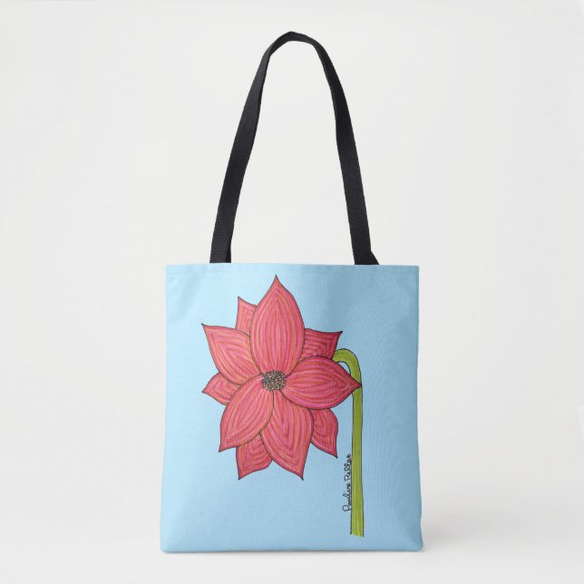 Roter Stern Blumen (Vorderseite)