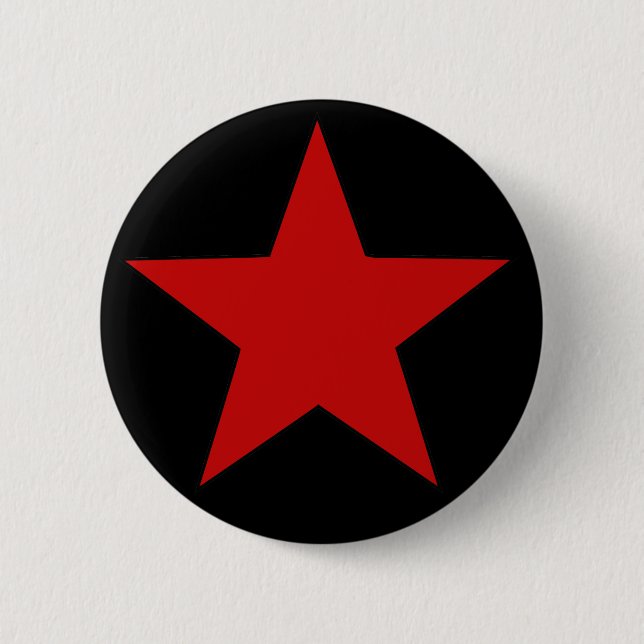 Roter Stern Button (Vorderseite)