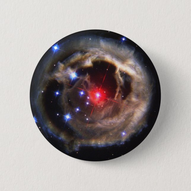 Roter Stern Button (Vorderseite)