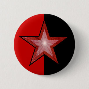 Roter Stern Knopf rot schwarz Button