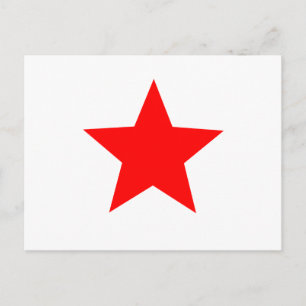 roter Stern Postkarte