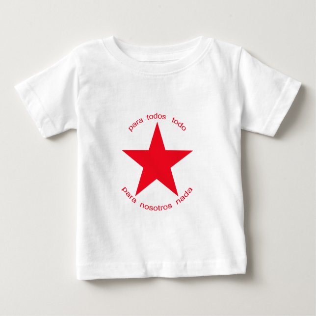 Roter Stern Zapatista Baby T-shirt (Vorderseite)
