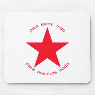 Roter Stern Zapatista Mousepad